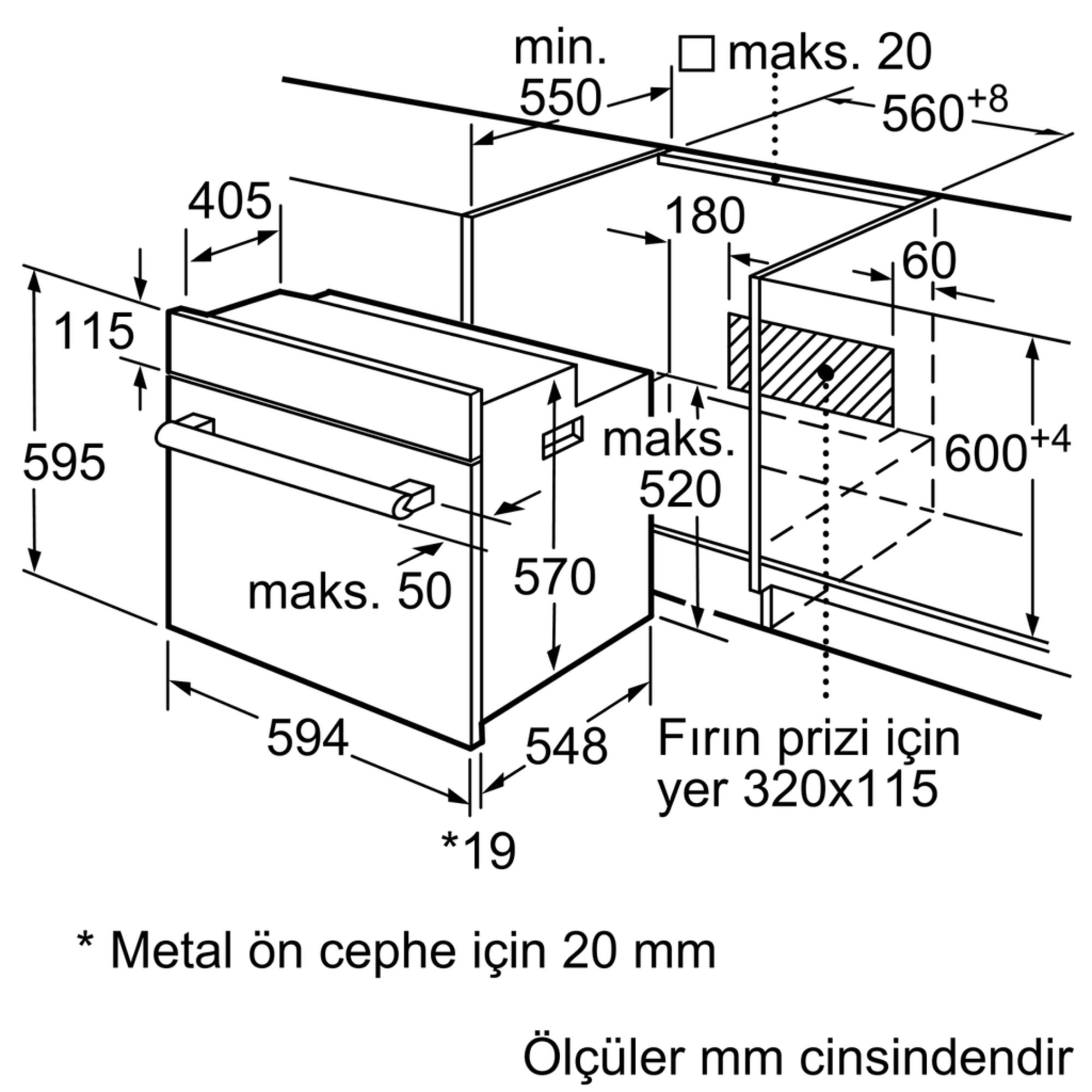 iQ500 Ankastre Fırın siyah