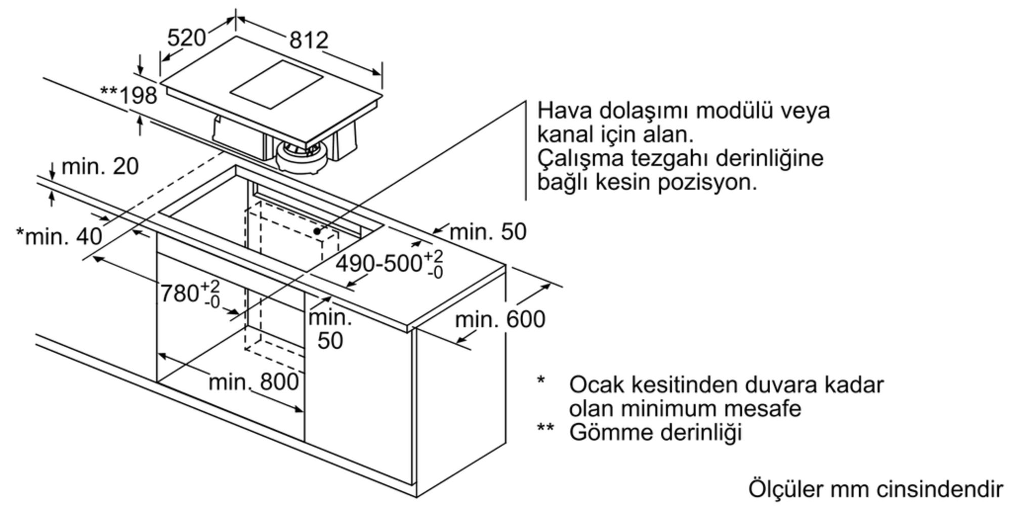 iQ700 Entegre davlumbazlı indüksiyon ocak 80 cm