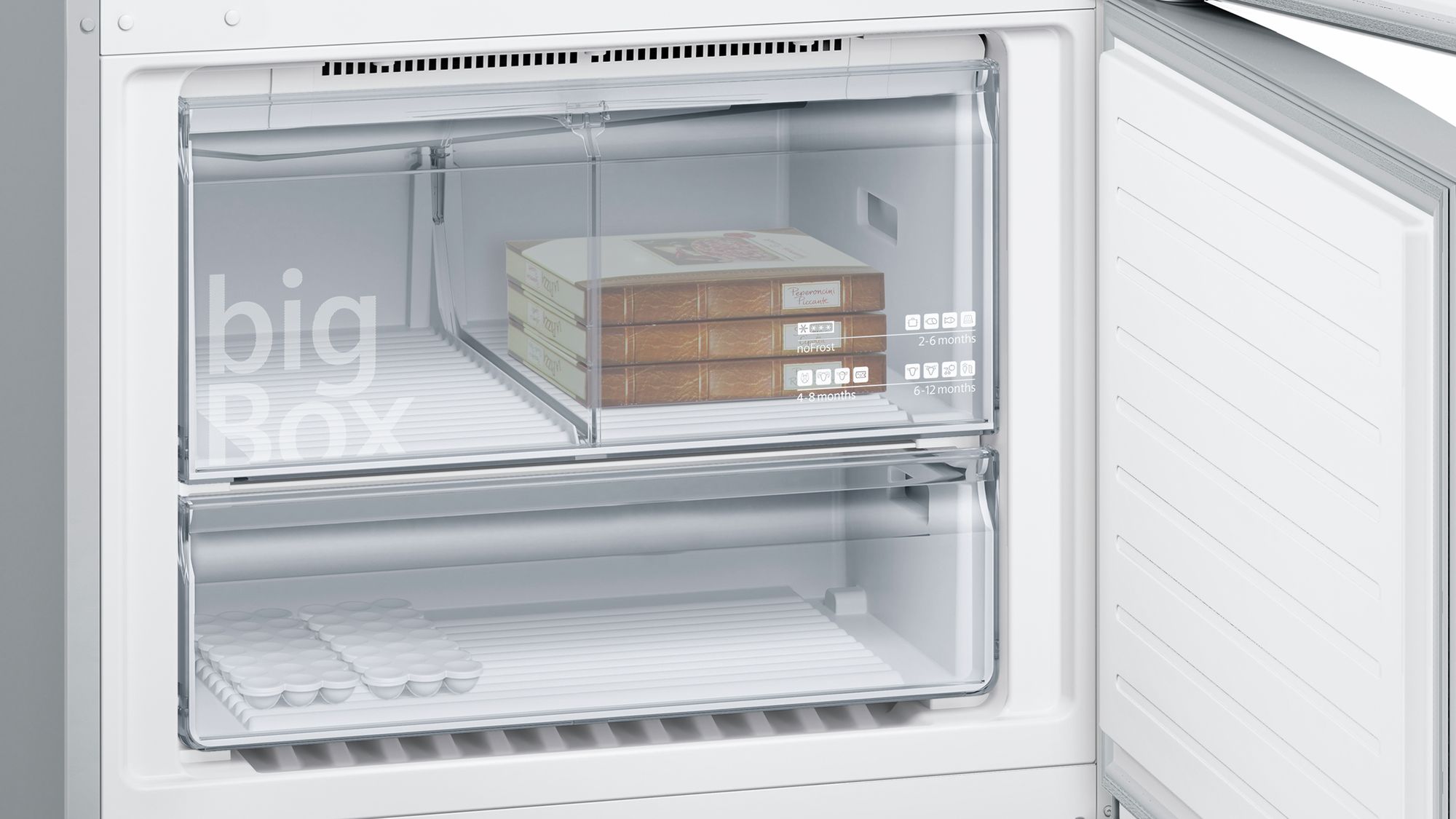 iQ500 Alttan Donduruculu Buzdolabı 86 cm, Kolay temizlenebilir Inox