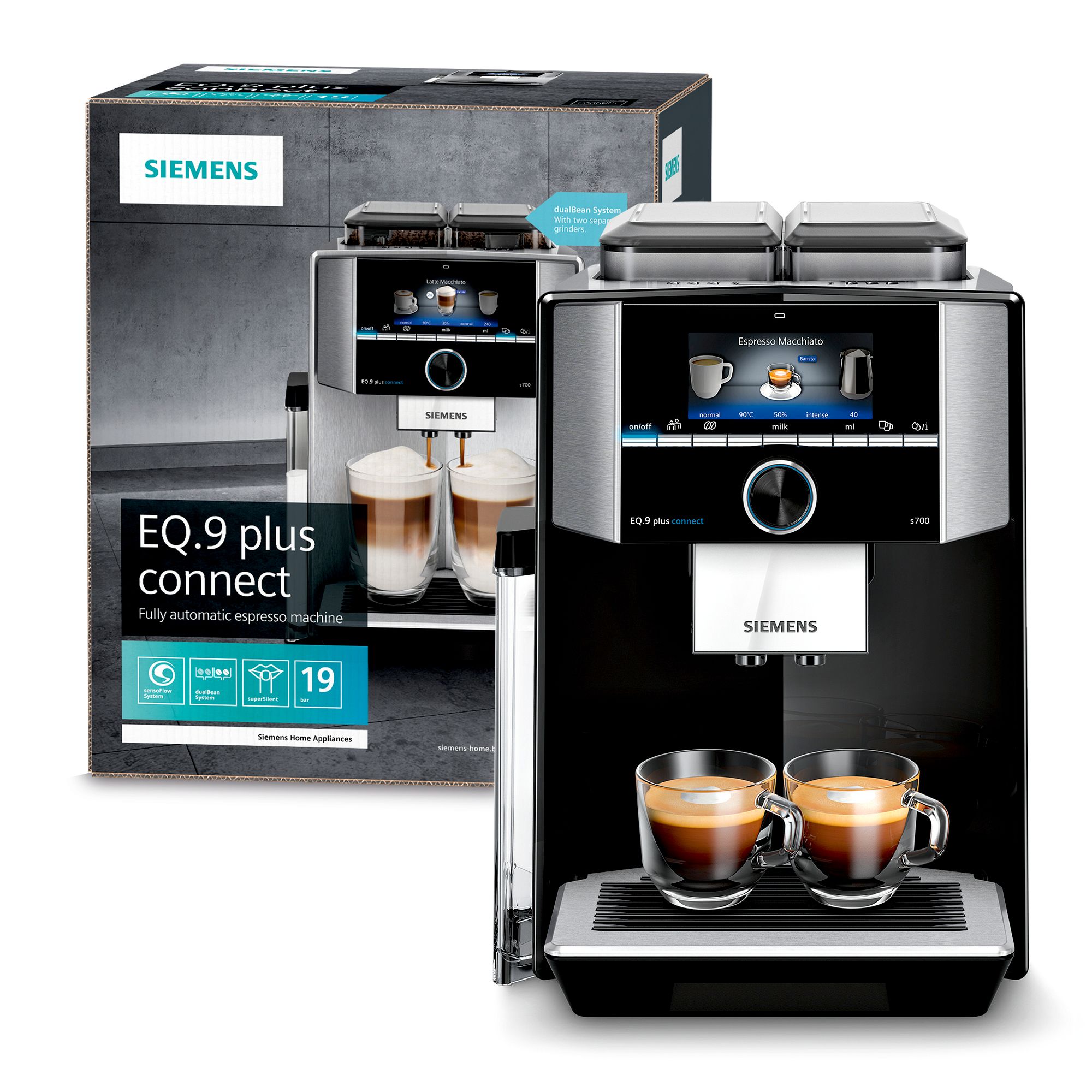 Fully automatic coffee machine EQ.9 plus connect s700 siyah