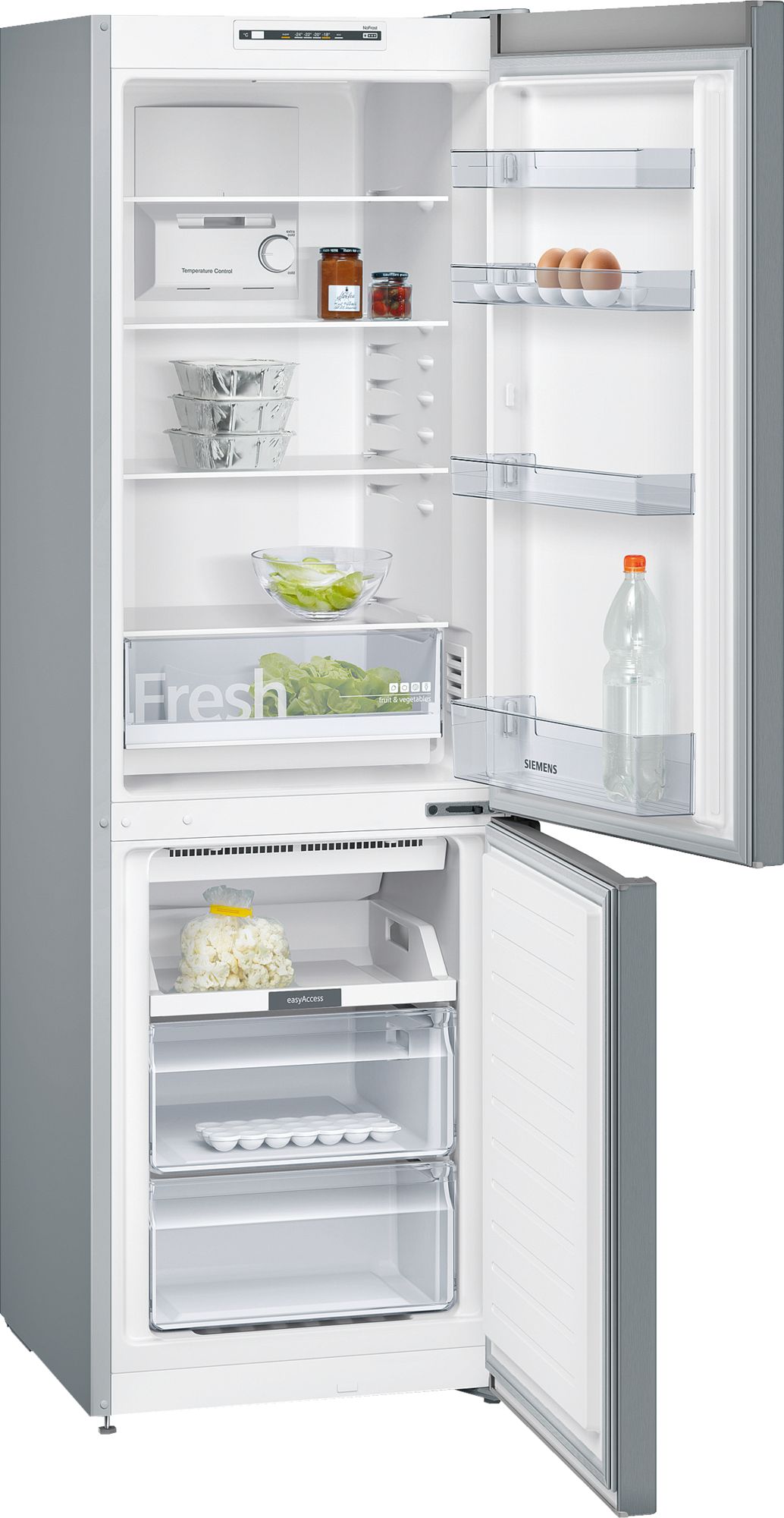 iQ100 Alttan Donduruculu Buzdolabı 186 x 60 cm Inox görünümlü