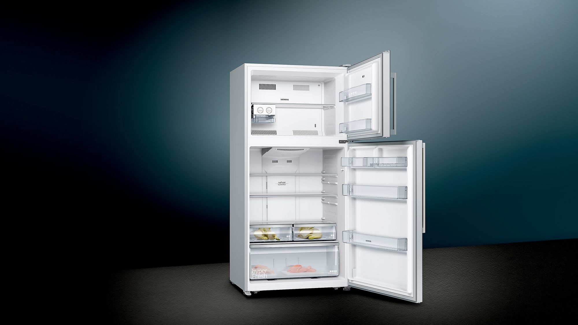 iQ300 Üstten Donduruculu Buzdolabı 180.6 x 86 cm Kolay temizlenebilir Inox