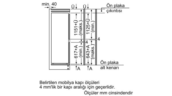 iQ500 Alttan Donduruculu Ankastre Buzdolabı