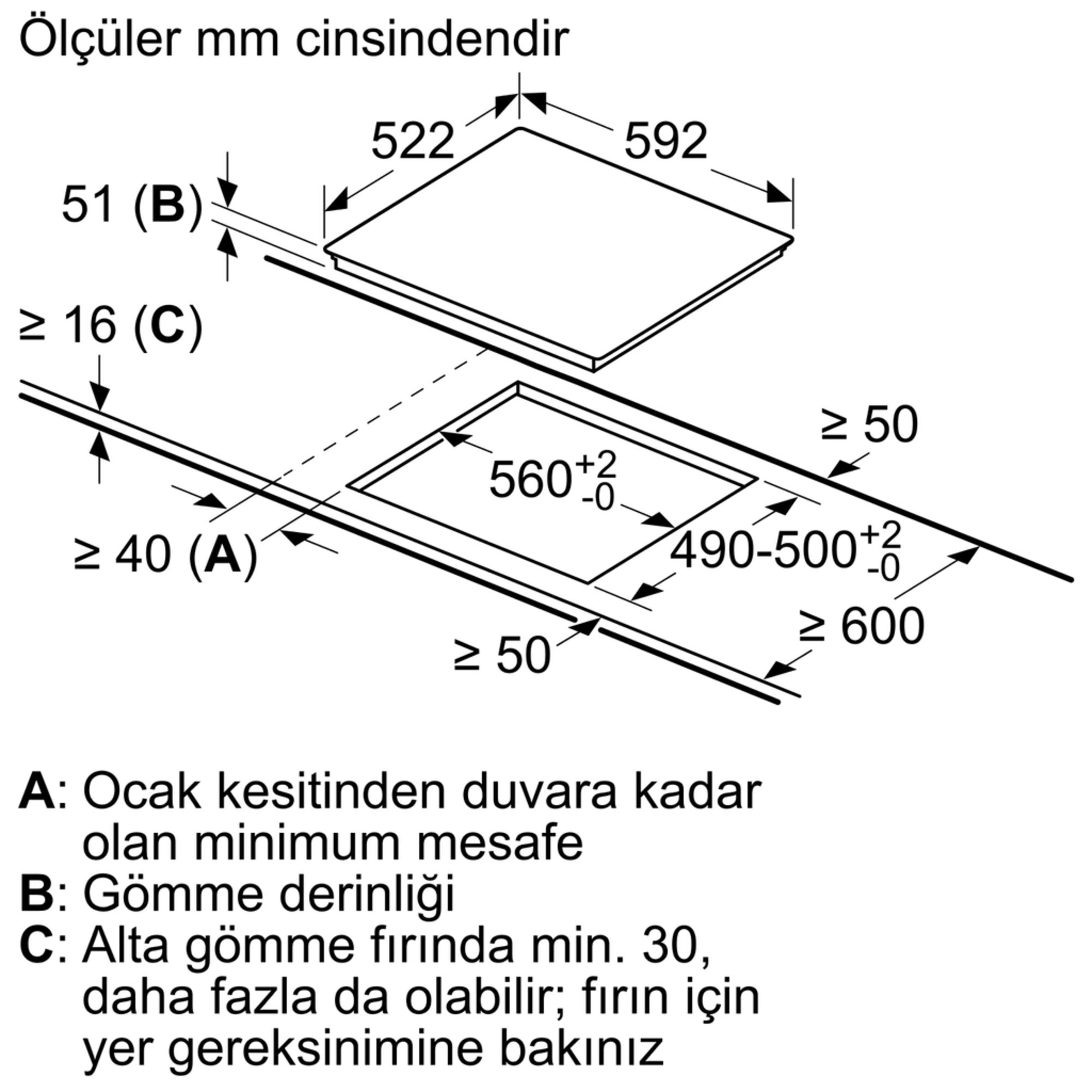 iQ100 İndüksiyonlu Ocak 60 cm