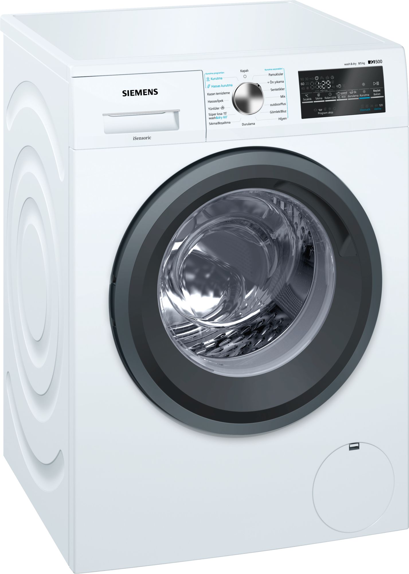 iQ500 Kurutmalı Çamaşır Makinası 8 kg 1500 dev./dak.