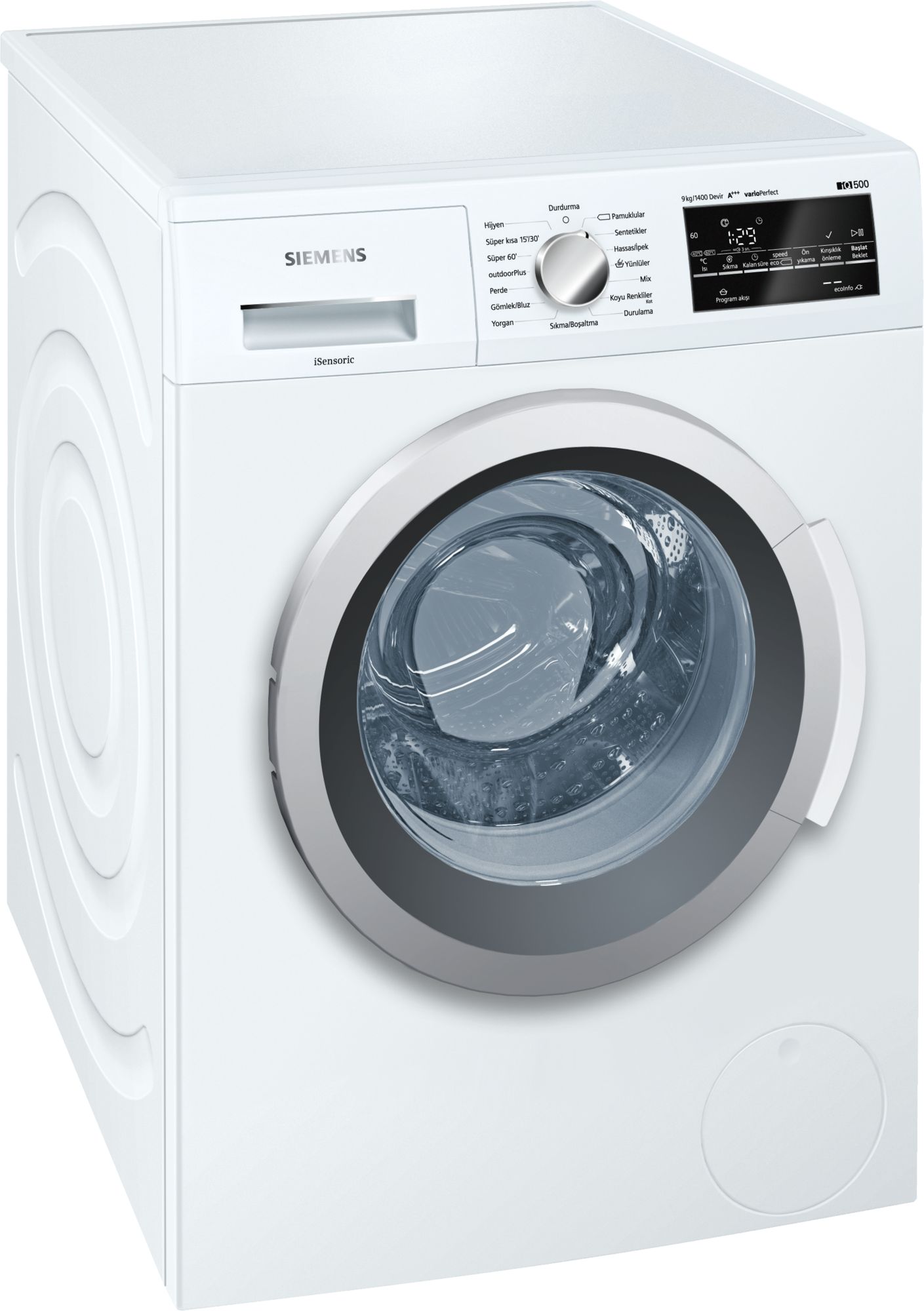 iQ500 Çamaşır Makinası 9 kg 1400 dev./dak