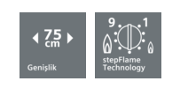 iQ500 Gazlı Ocak 75 cm