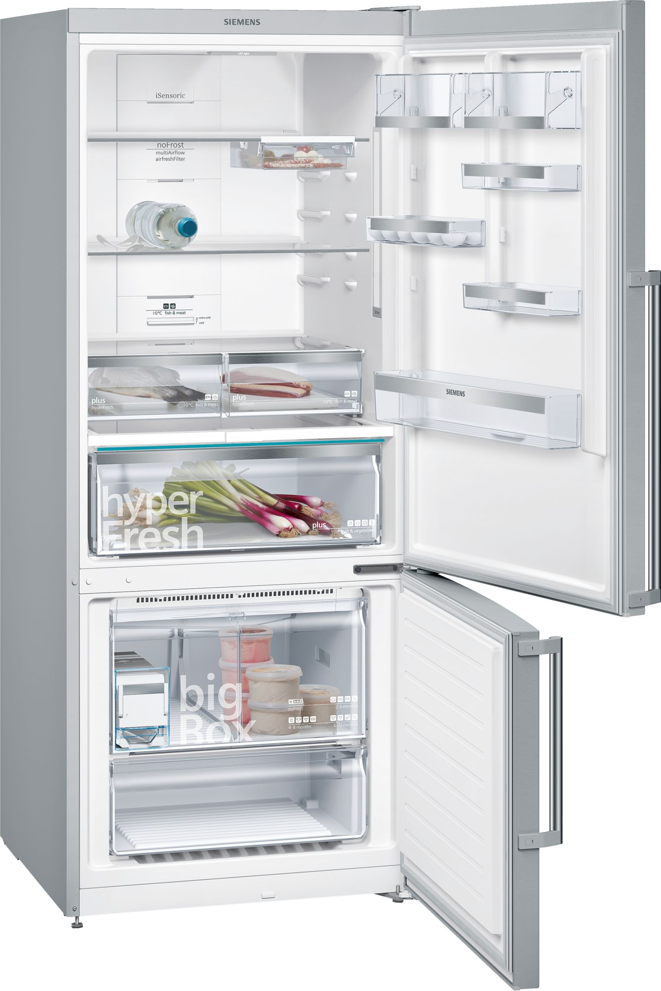 iQ500 Alttan Donduruculu Buzdolabı 75 cm, Kolay temizlenebilir Inox