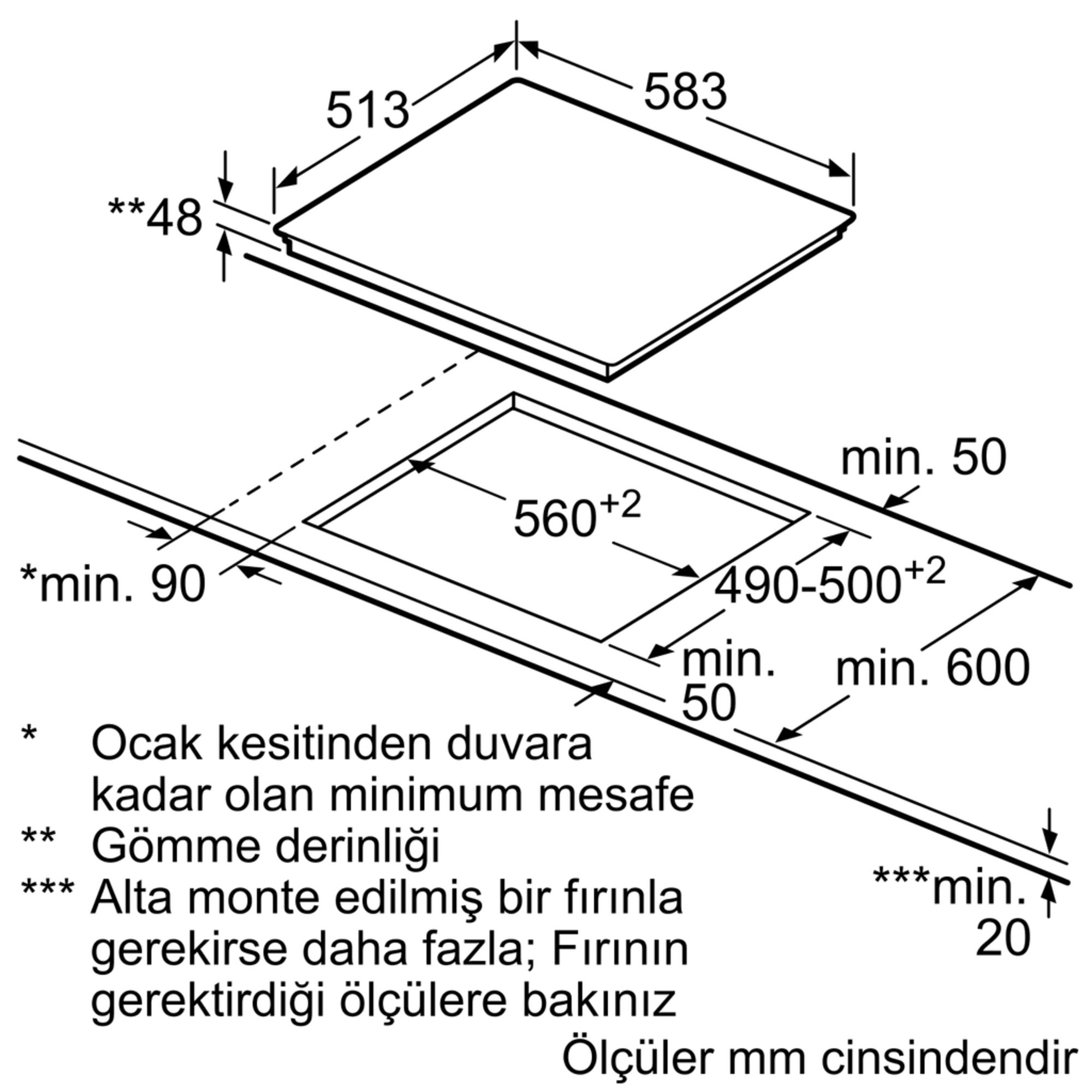 iQ100 Elektikli Ocak 60 cm standard design