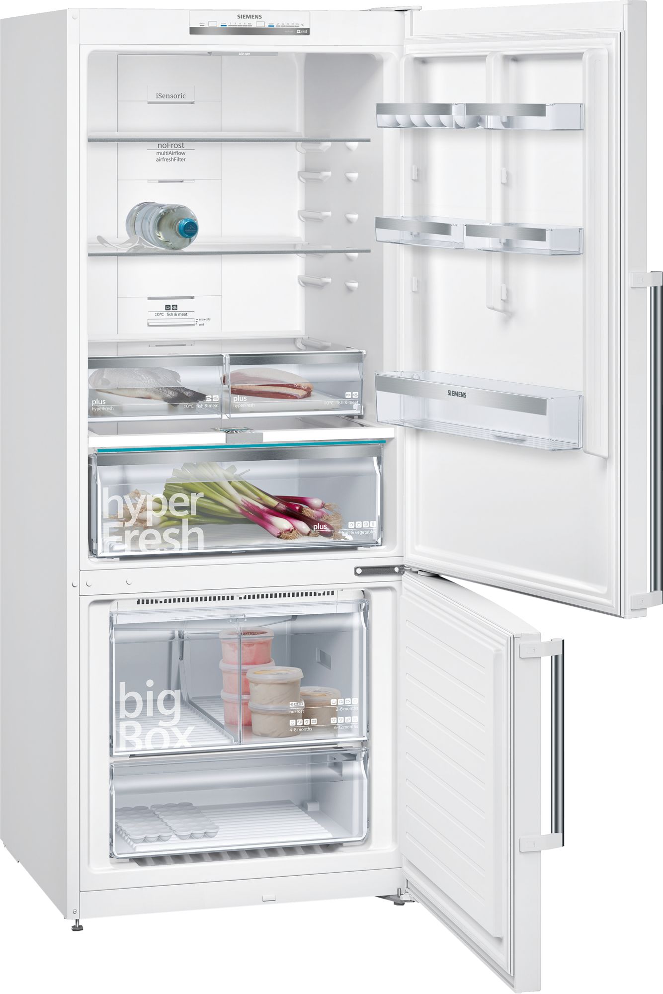 iQ500 Alttan Donduruculu Buzdolabı Beyaz, 75 cm