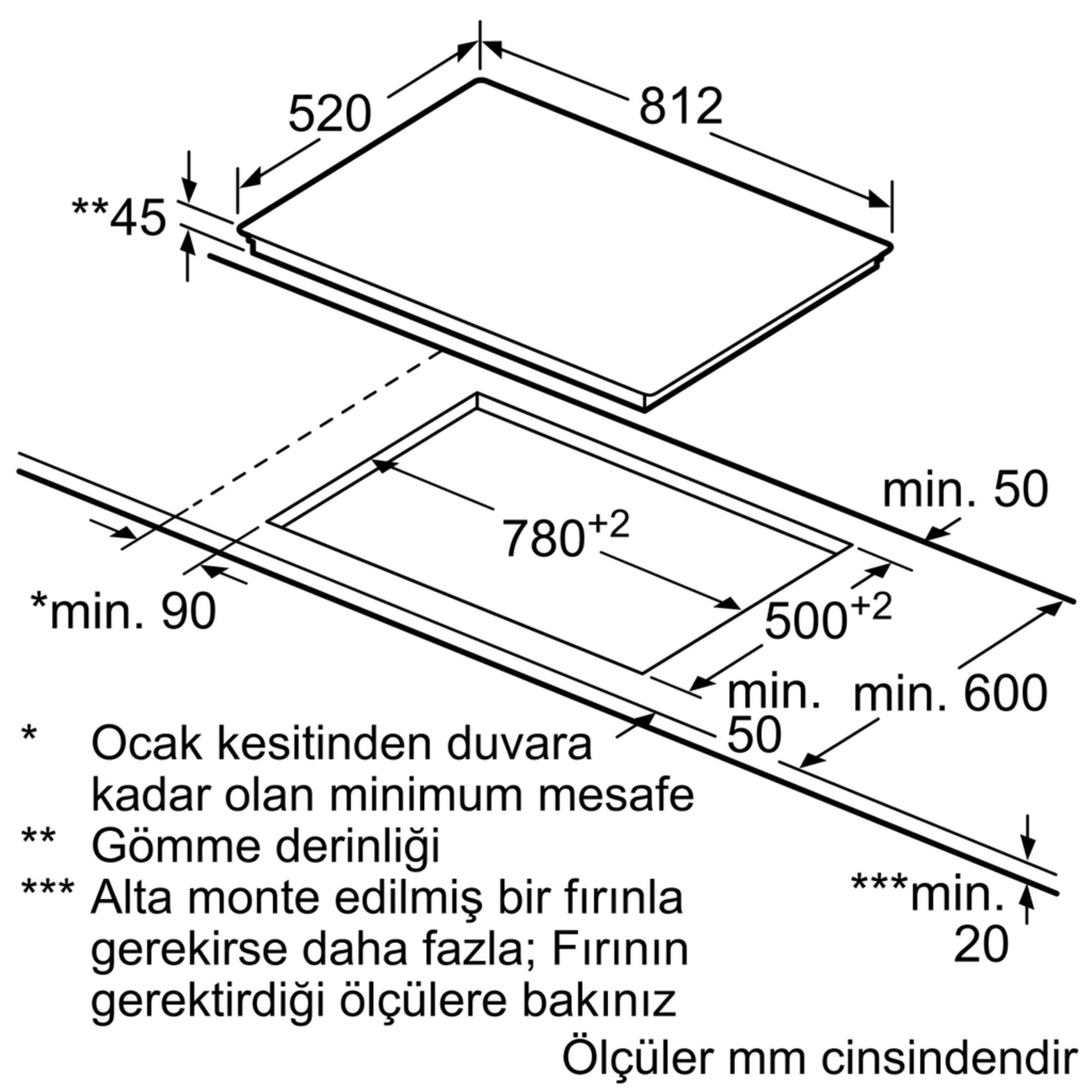 iQ500 Elektikli Ocak 80 cm