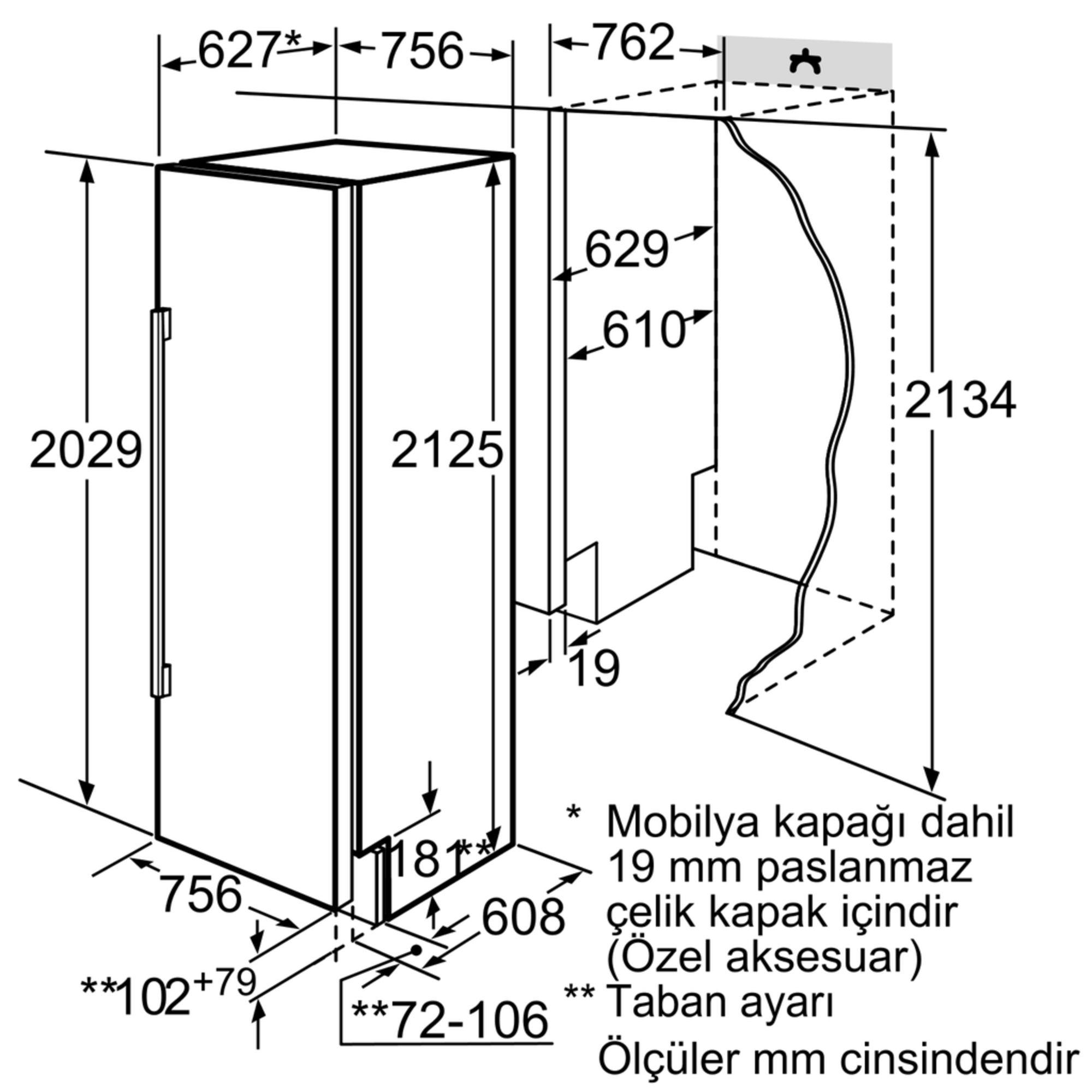 iQ700 Ankastre Buzdolabı