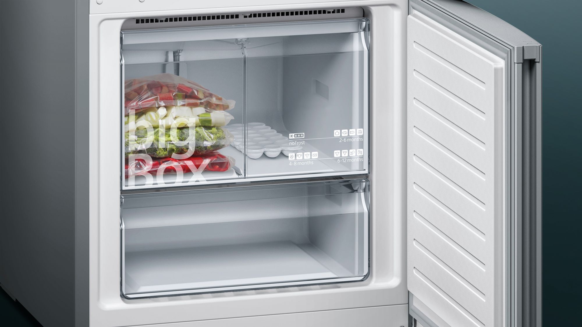 iQ300 Alttan Donduruculu Buzdolabı Inox görünümlü