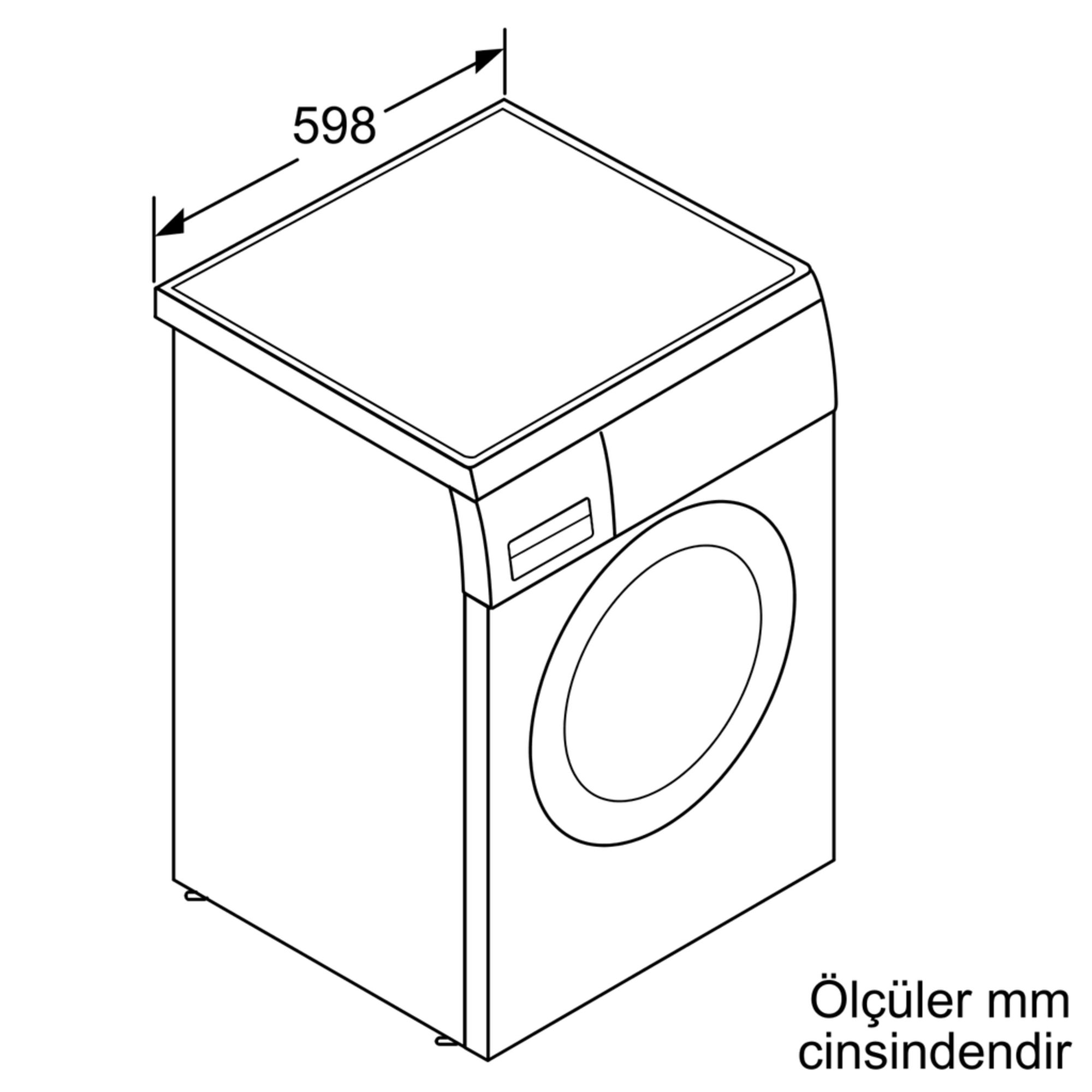 iQ500 Çamaşır Makinası 8 kg 1200 dev./dak.