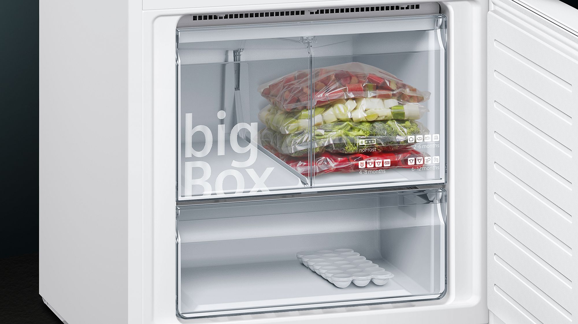 iQ300 Alttan Donduruculu Buzdolabı 193 x 70 cm Beyaz