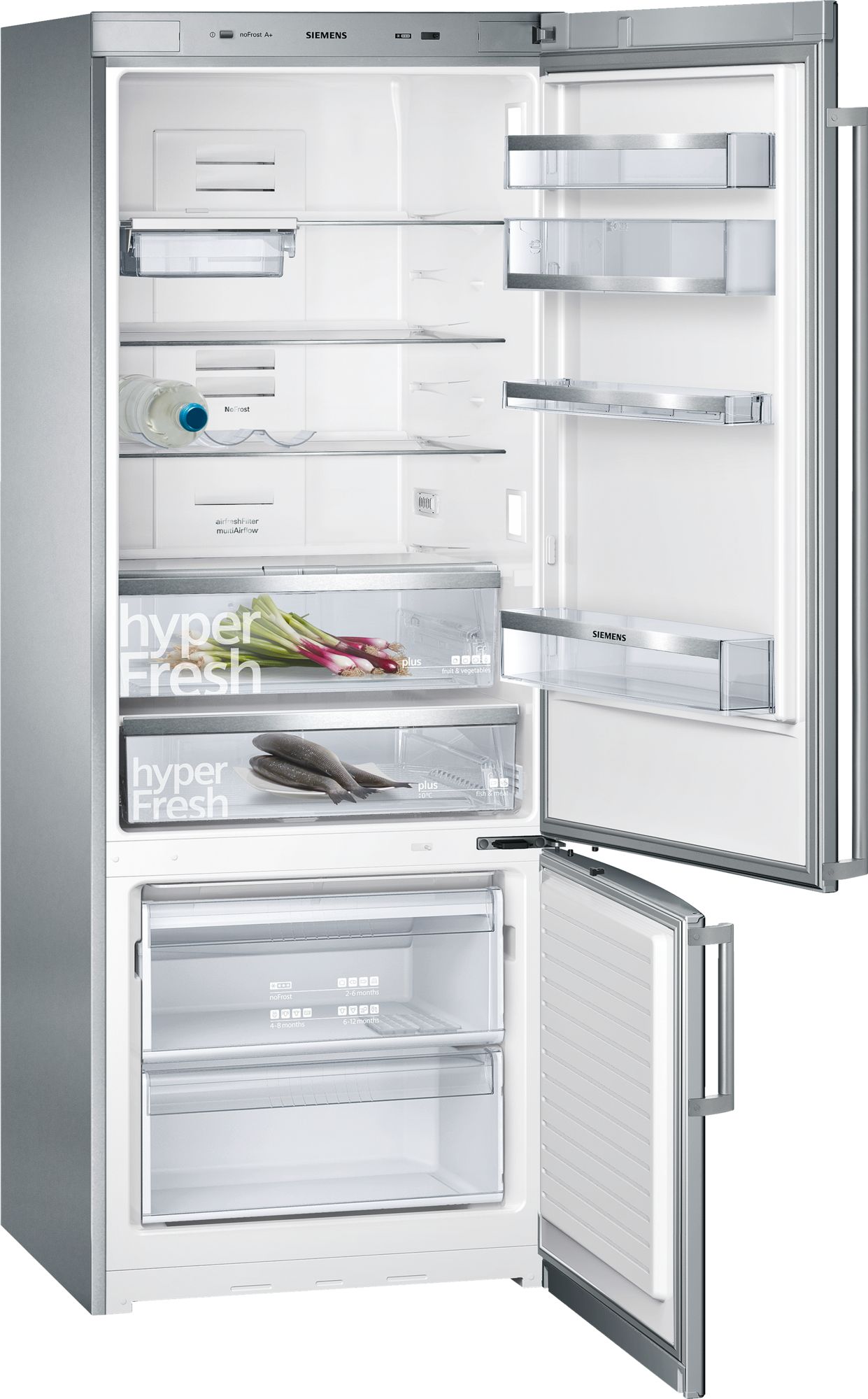 iQ500 Alttan Donduruculu Buzdolabı 75 cm, Kolay temizlenebilir Inox