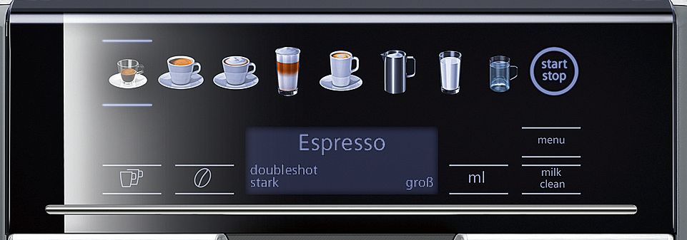 Fully automatic coffee machine ROW-Variante Gümüş