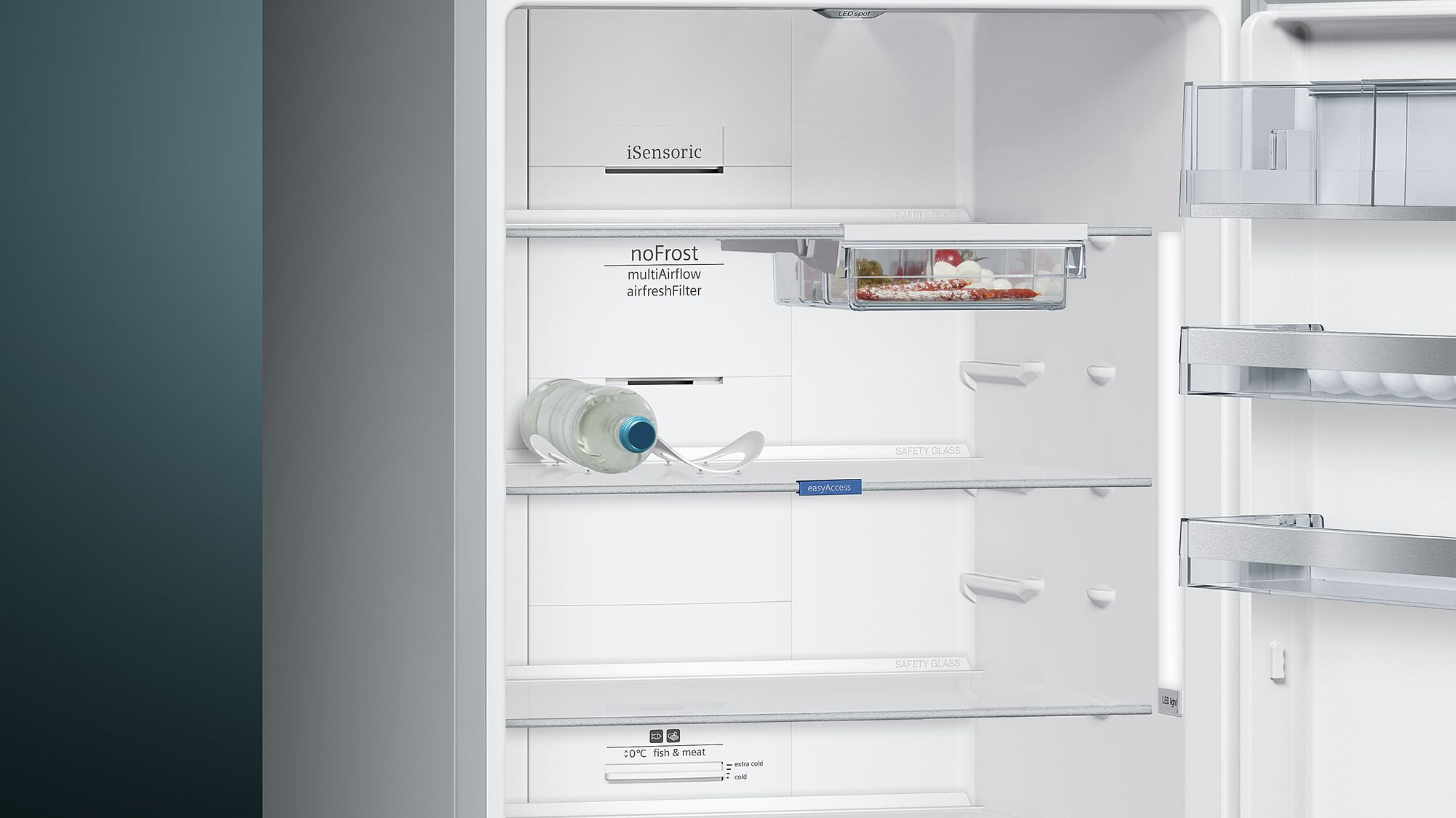 iQ500 Alttan Donduruculu Buzdolabı 70 cm, Kolay temizlenebilir Inox