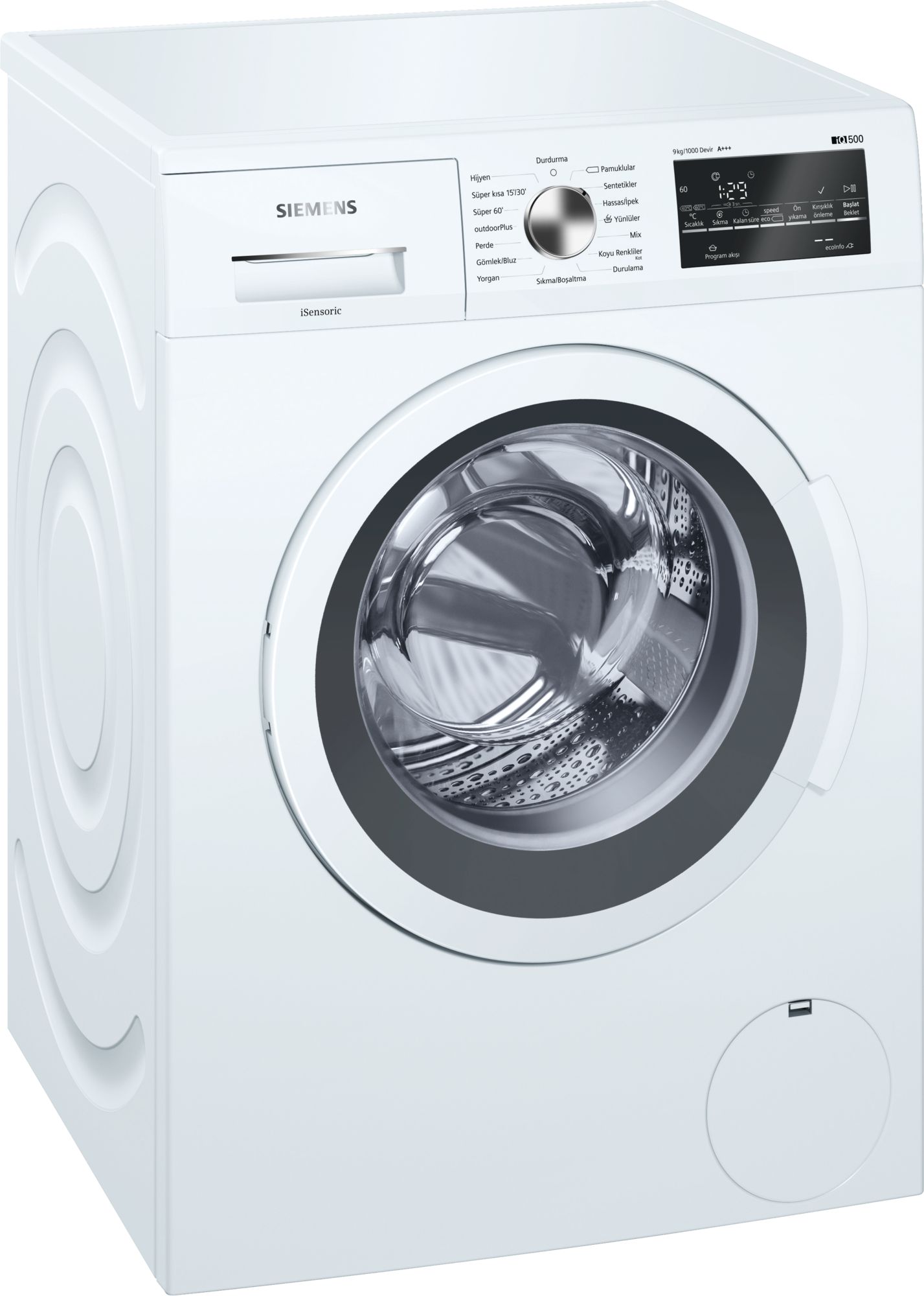 iQ500 Çamaşır Makinası 9 kg 1000 dev./dak.