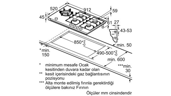 iQ700 Gazlı Ocak 90 cm