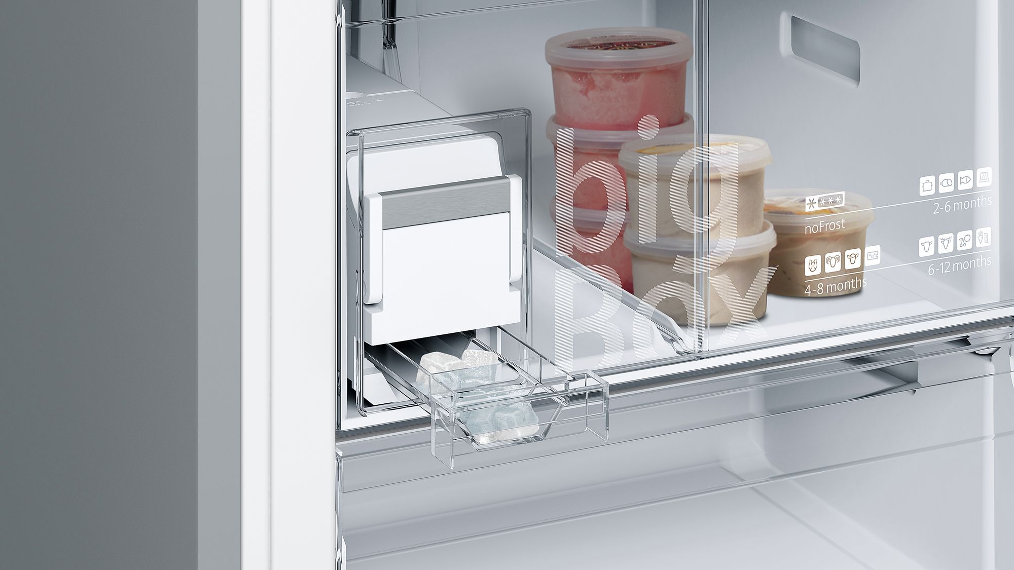 iQ500 Alttan Donduruculu Buzdolabı 70 cm, Kolay temizlenebilir Inox